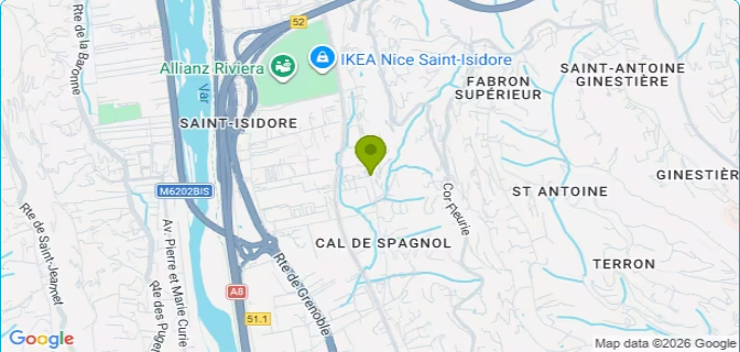 Plan d’accès au garage, 359 avenue Sainte-Marguerite à Nice